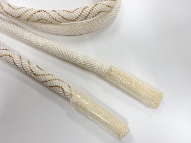  大特価品　未使用品　花井幸子　正絹　撚り房　手組帯締め